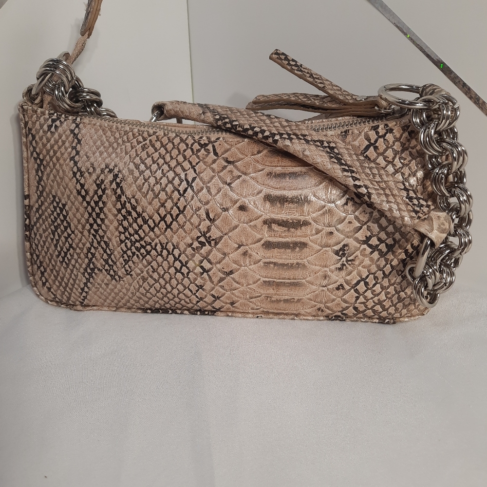 ALDO snake print small shoulderbag  with chain strap